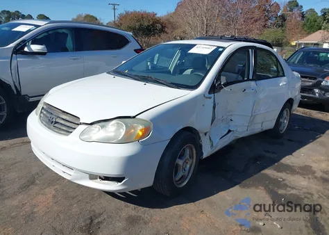 2003 Toyota Corolla Le z USA, uszkodzony, nr VIN 2T1BR32E03C074991